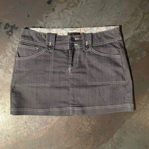Prana Charcoal Mini Skirt